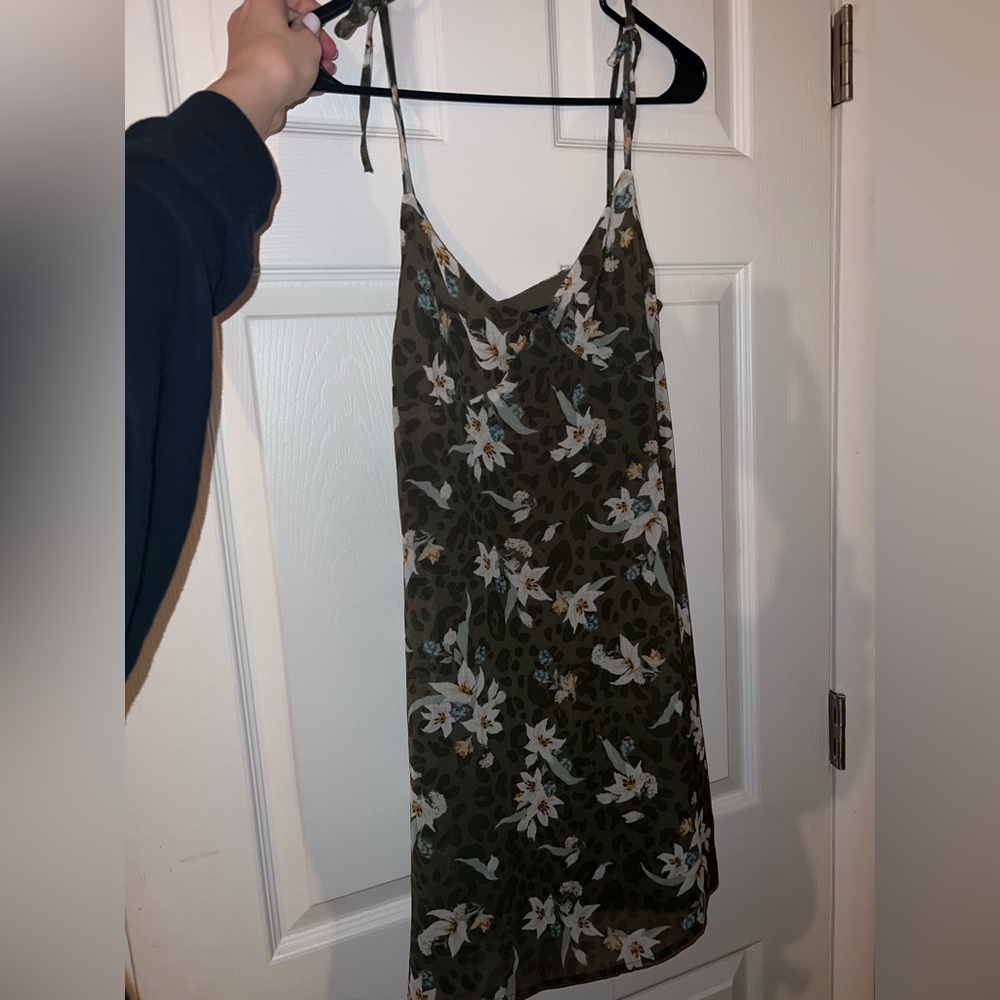 Cotton on tie shoulders mini dress
